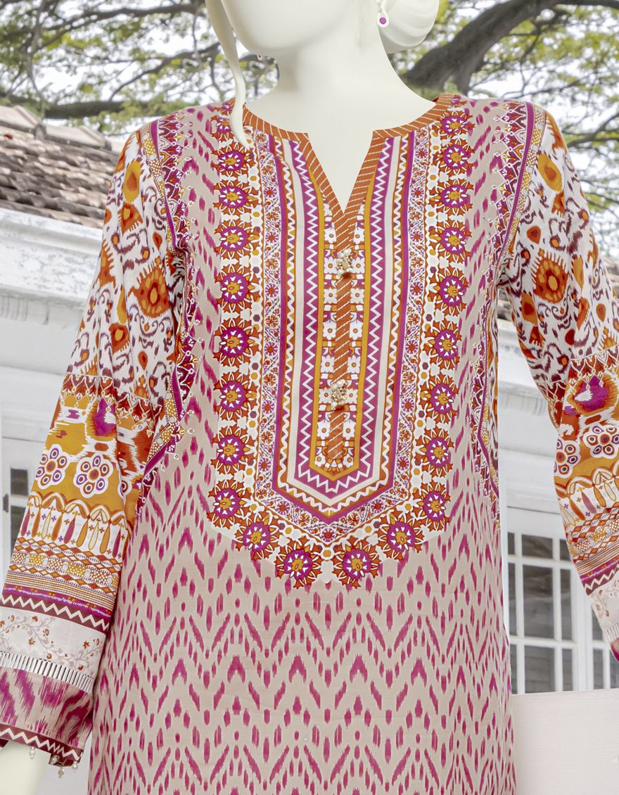 MULTICOLOR 2PC UNSTITCHED | JLAWN-S-JDS-US-22-1018 ETHNIC (22-1045) - Image 4