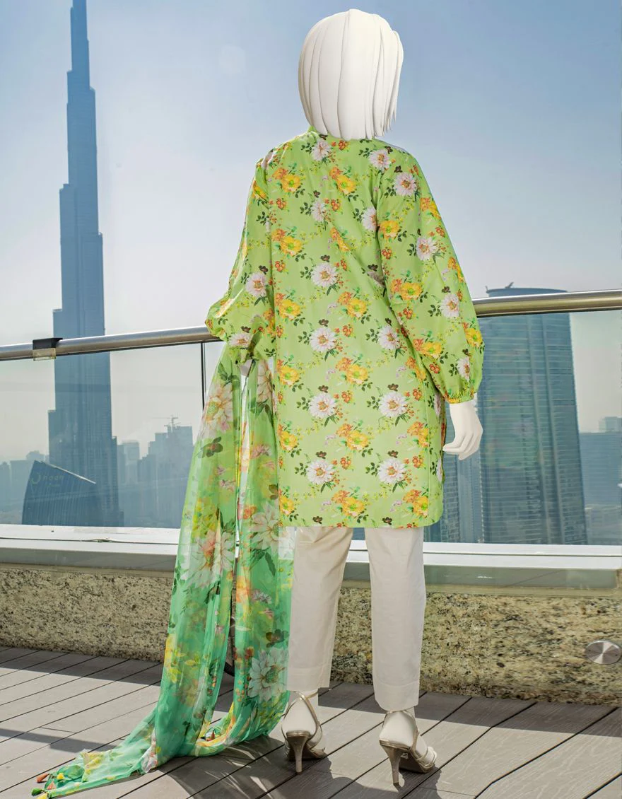 PISTACHIO LAWN 2PC UNSTITCHED | JLAWN-S-JDS-US-22-1020 AURA - Image 3