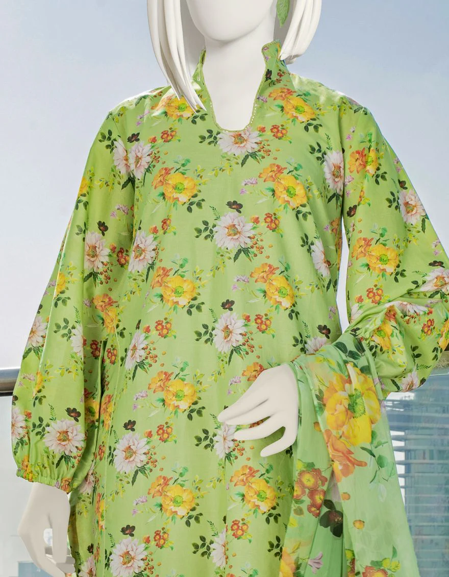 PISTACHIO LAWN 2PC UNSTITCHED | JLAWN-S-JDS-US-22-1020 AURA - Image 4