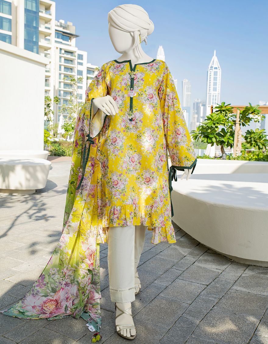 MULTICOLOR LAWN 2PC UNSTITCHED | JLAWN-S-JDS-US-22-1021 CHILAS - Image 4