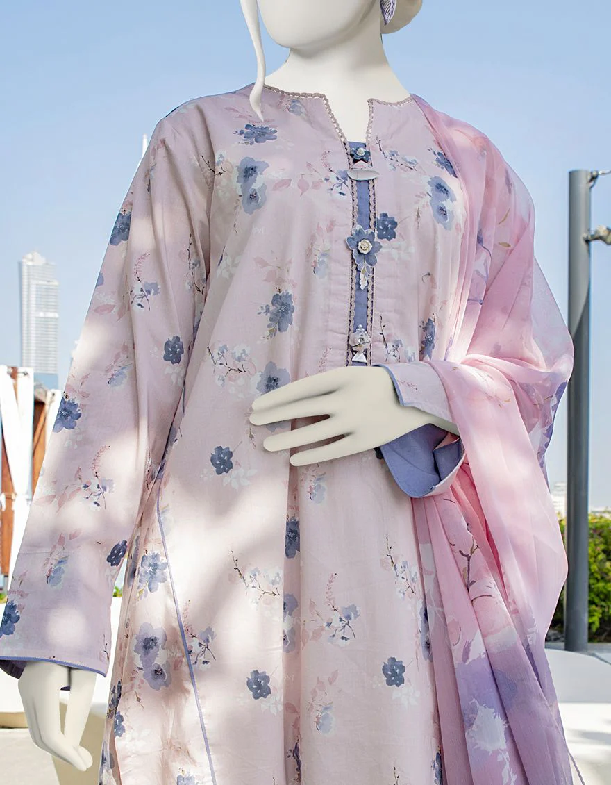 COOL BLUE LAWN 2PC UNSTITCHED | JLAWN-S-JDS-US-22-1024 NYX - Image 4