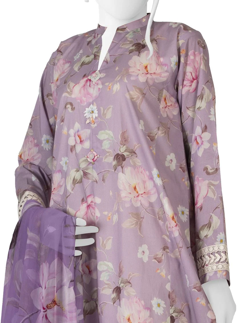 LILAC 2PC UNSTITCHED | JLAWN-S-JDS-US-22-1026 OPHELIA - Image 3