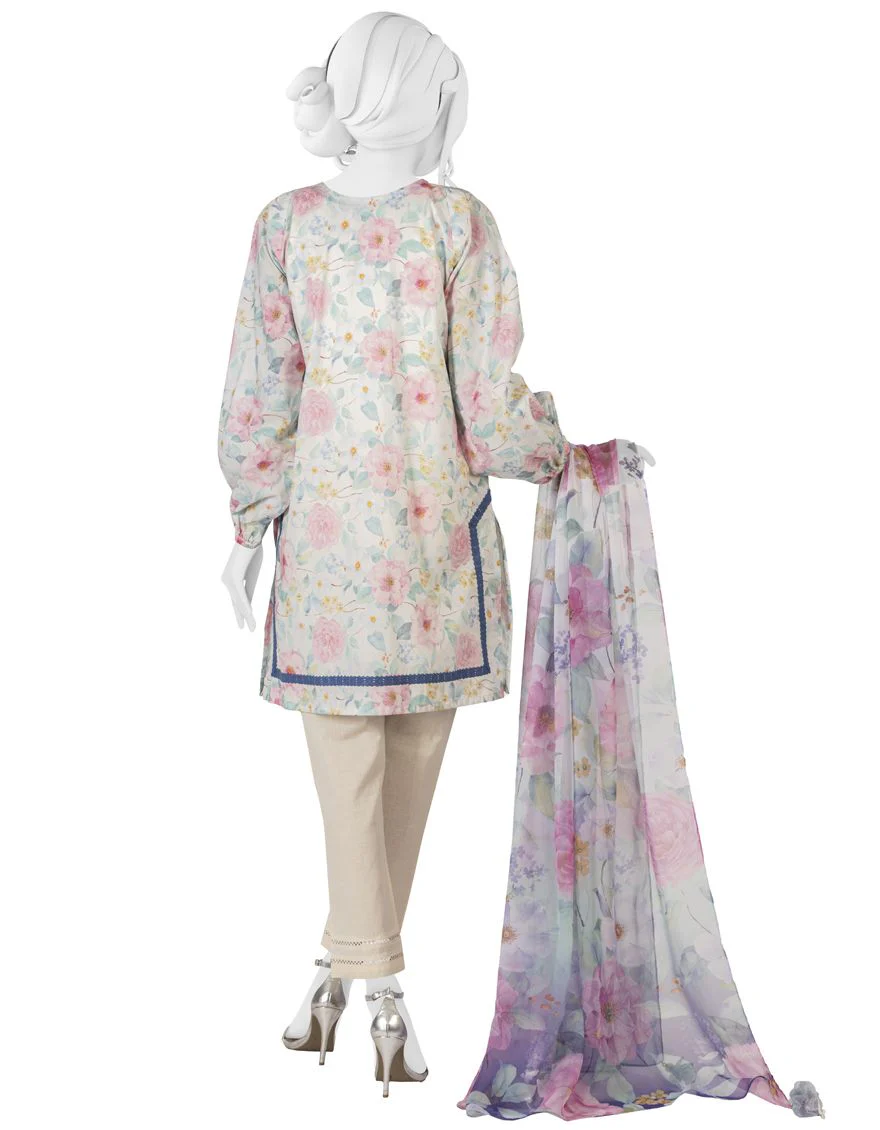 MULTICOLOR 2PC UNSTITCHED | JLAWN-S-JDS-US-22-1027 RAVEN - Image 2