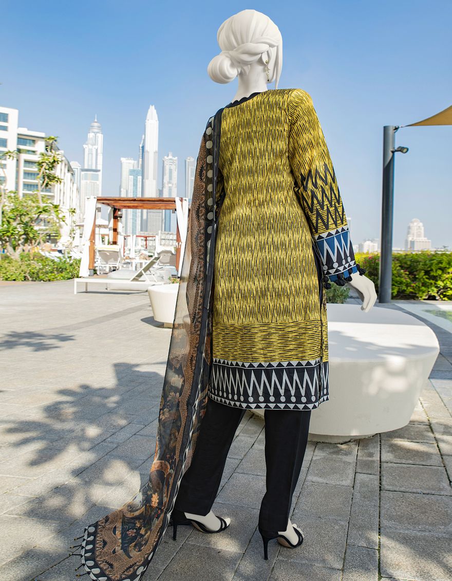 BLACK-RUST 2PC UNSTITCHED | JLAWN-S-JDS-US-22-1029 JHARNA (22-1051) - Image 3