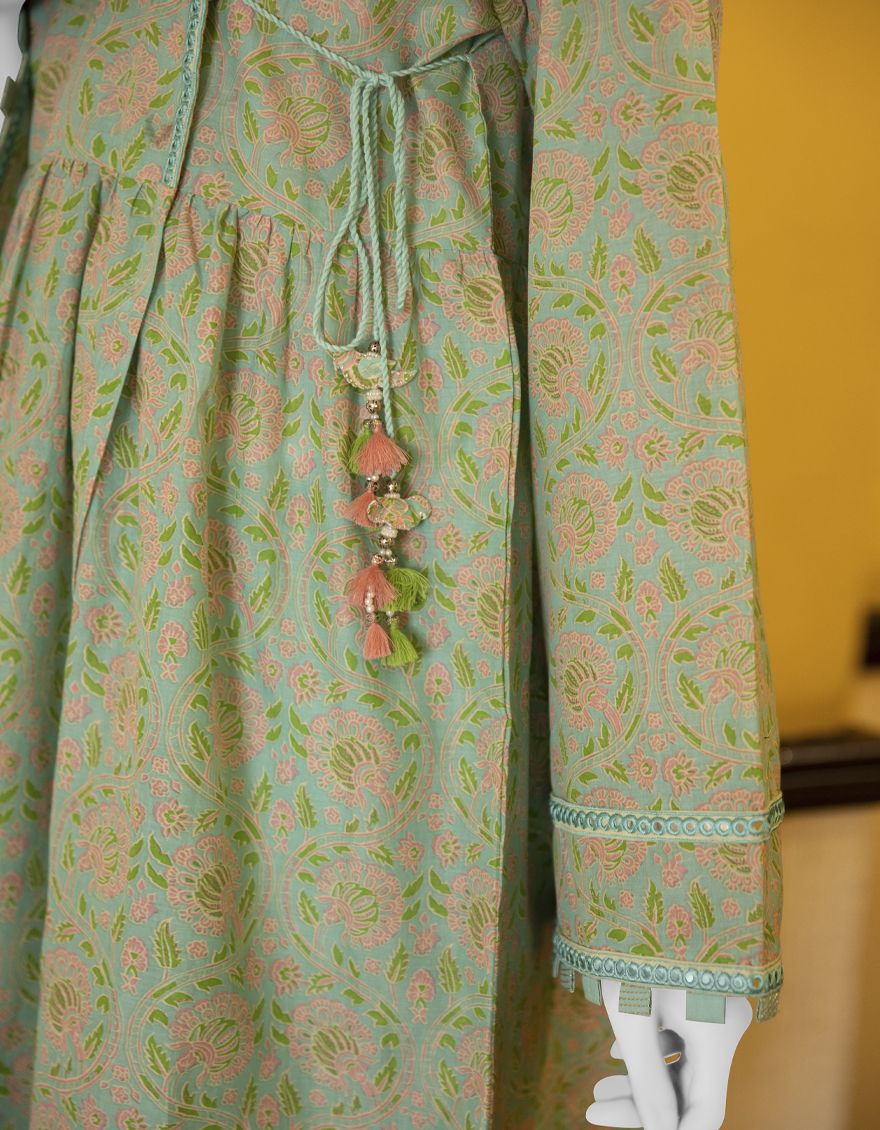 GREEN 2PC UNSTITCHED | JLAWN-S-JDS-US-22-1040 KAIROS - Image 4