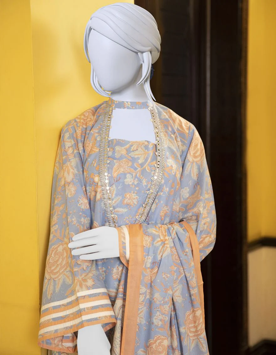 BLUE 2PC UNSTITCHED | JLAWN-S-JDS-US-22-1041 GUNNEN - Image 3