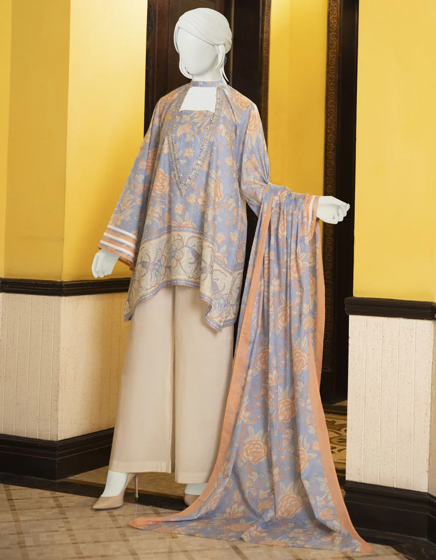 BLUE 2PC UNSTITCHED | JLAWN-S-JDS-US-22-1041 GUNNEN - Image 4