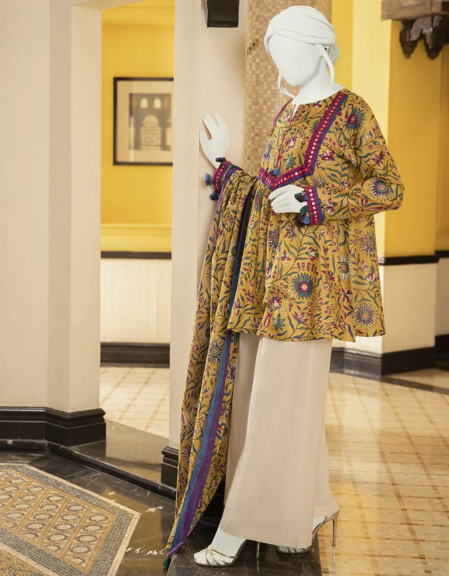 DUSTY OLIVE LAWN 2PC UNSTITCHED | JLAWN-S-JDS-US-22-1042 EYLSIAN - Image 4