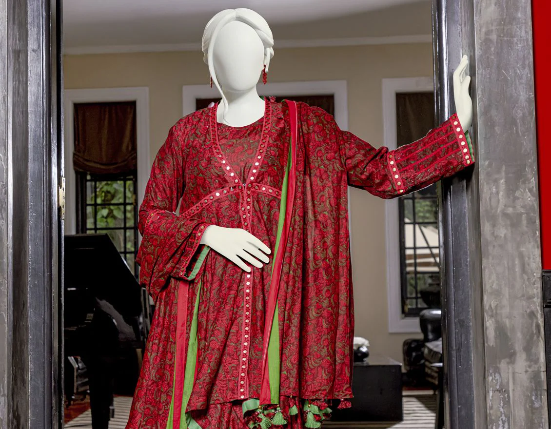 MAROON 2PC UNSTITCHED | JLAWN-S-JDS-US-22-1043 KALON - Image 3