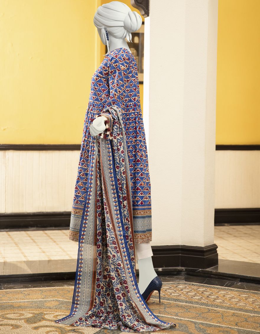 MULTICOLOR 2PC UNSTITCHED | JLAWN-S-JDS-US-22-1046 RENDITION (22-1063) - Image 4