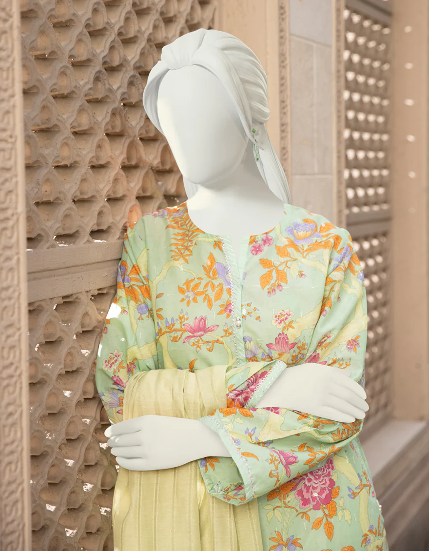 FEROZI LAWN 2PC UNSTITCHED | JLAWN-S-JDS-US-22-1053 PUFFIN - Image 2