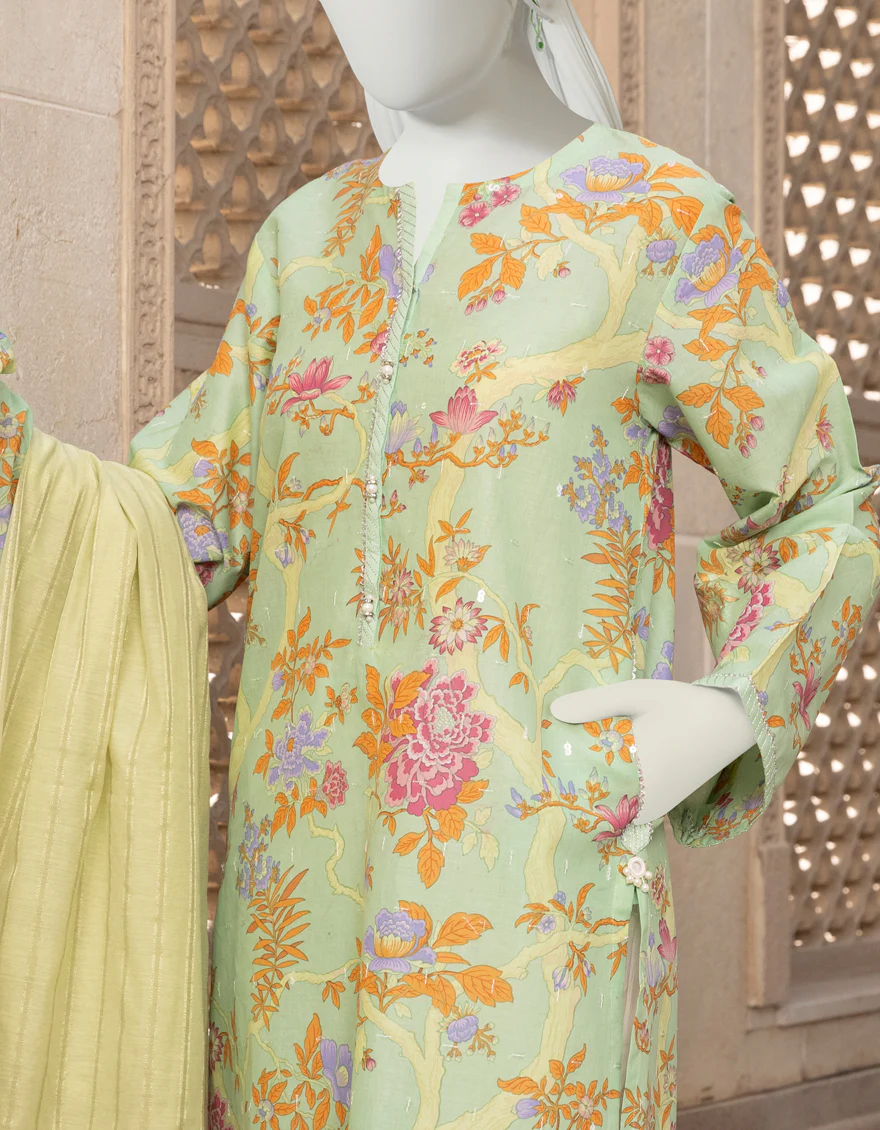 FEROZI LAWN 2PC UNSTITCHED | JLAWN-S-JDS-US-22-1053 PUFFIN - Image 4