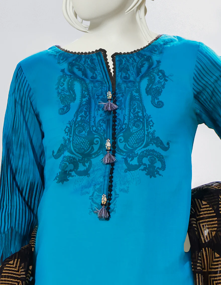 MULTICOLOR LAWN 2PC UNSTITCHED | JLAWN-S-JDS-US-22-1065 EMERALD (22-2027) - Image 4