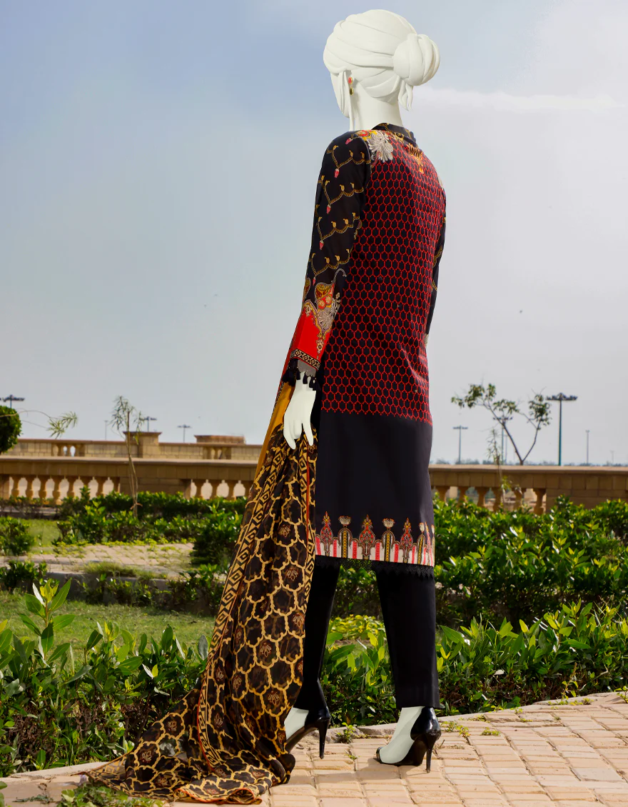MULTICOLOR LAWN 2PC UNSTITCHED | JLAWN-S-JDS-US-22-1067 TOPAZ (22-2029) - Image 2