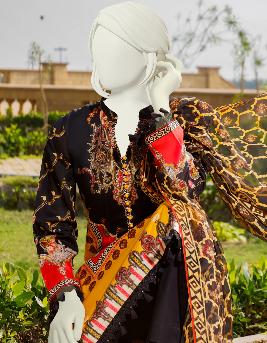 MULTICOLOR LAWN 2PC UNSTITCHED | JLAWN-S-JDS-US-22-1067 TOPAZ (22-2029) - Image 3