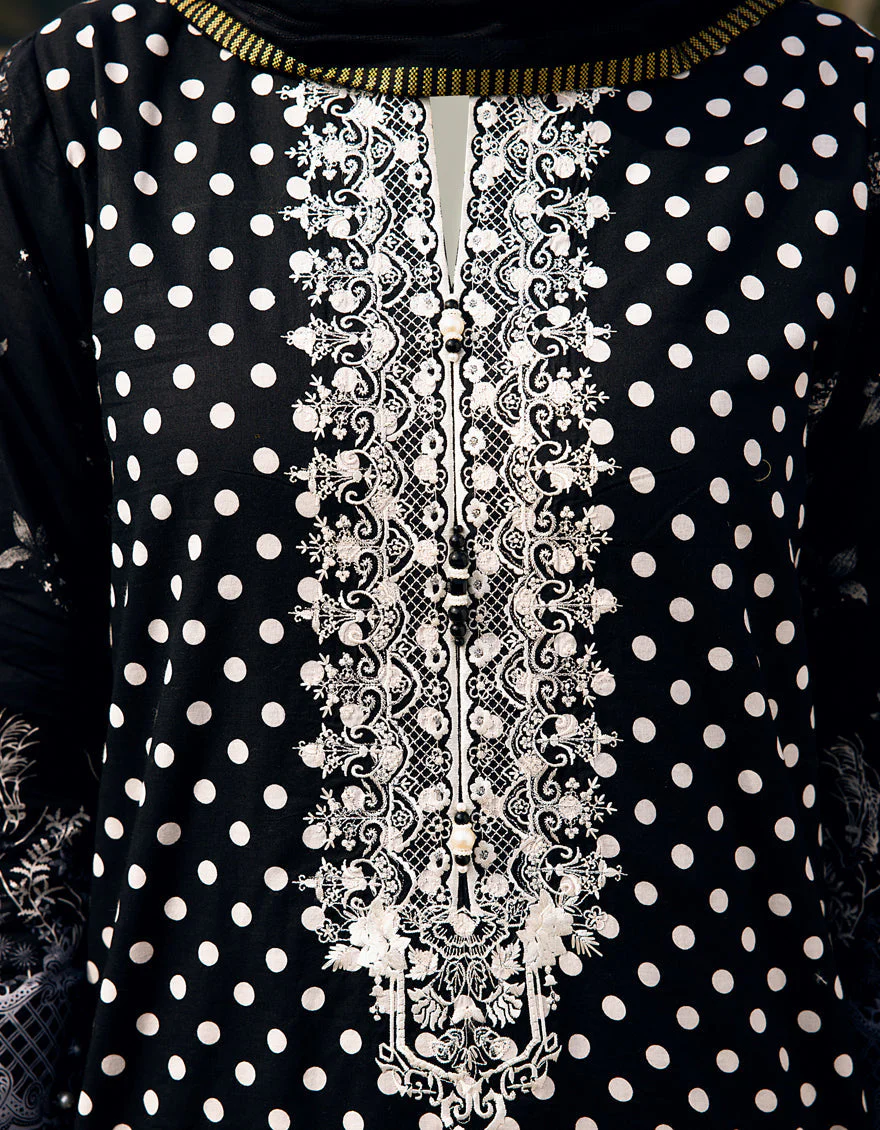 BLACK LAWN 2PC UNSTITCHED | JLAWN-S-JDS-US-22-1074 NOVA - Image 2