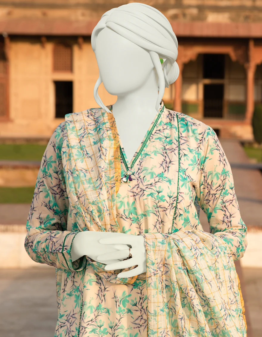 MULTICOLOR LAWN 2PC UNSTITCHED | JLAWN-S-JDS-US-22-1087 PERSEUS - Image 2