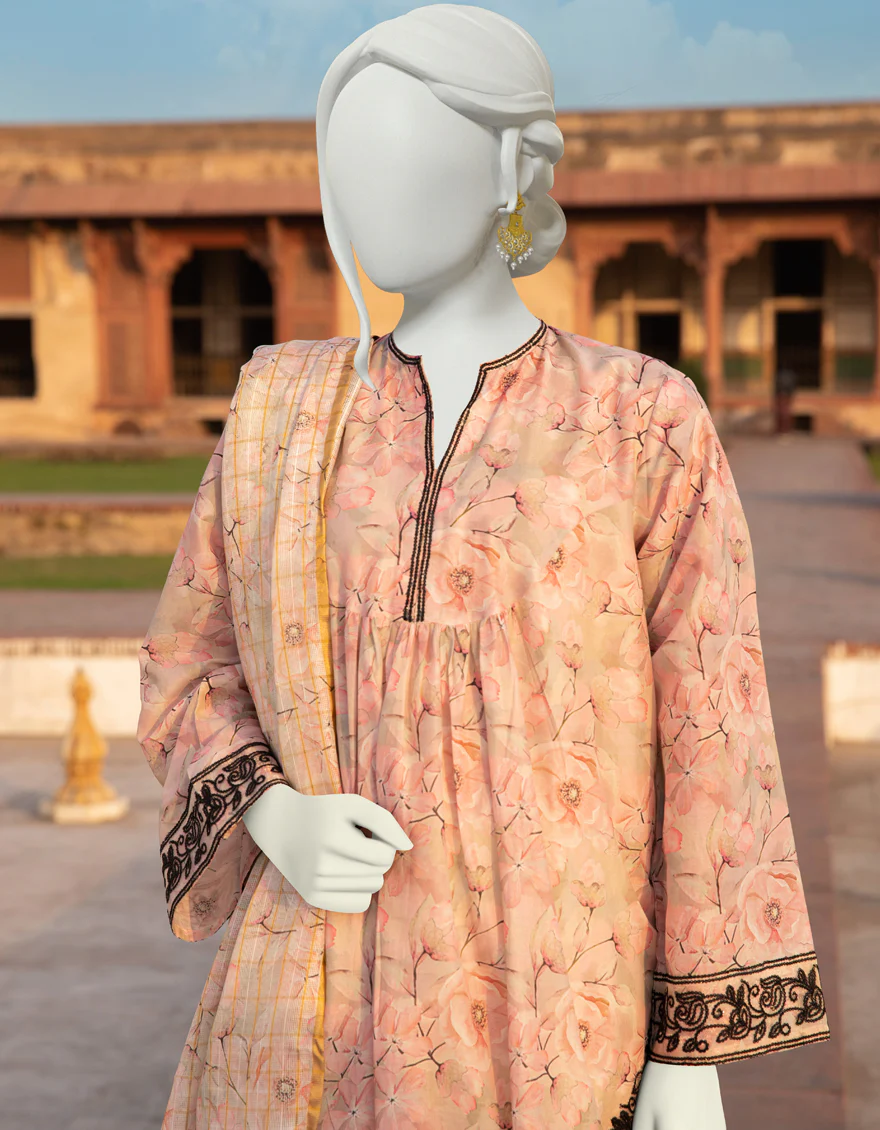 GREY LAWN 2PC UNSTITCHED | JLAWN-S-JDS-US-22-1088 PRIAM - Image 2