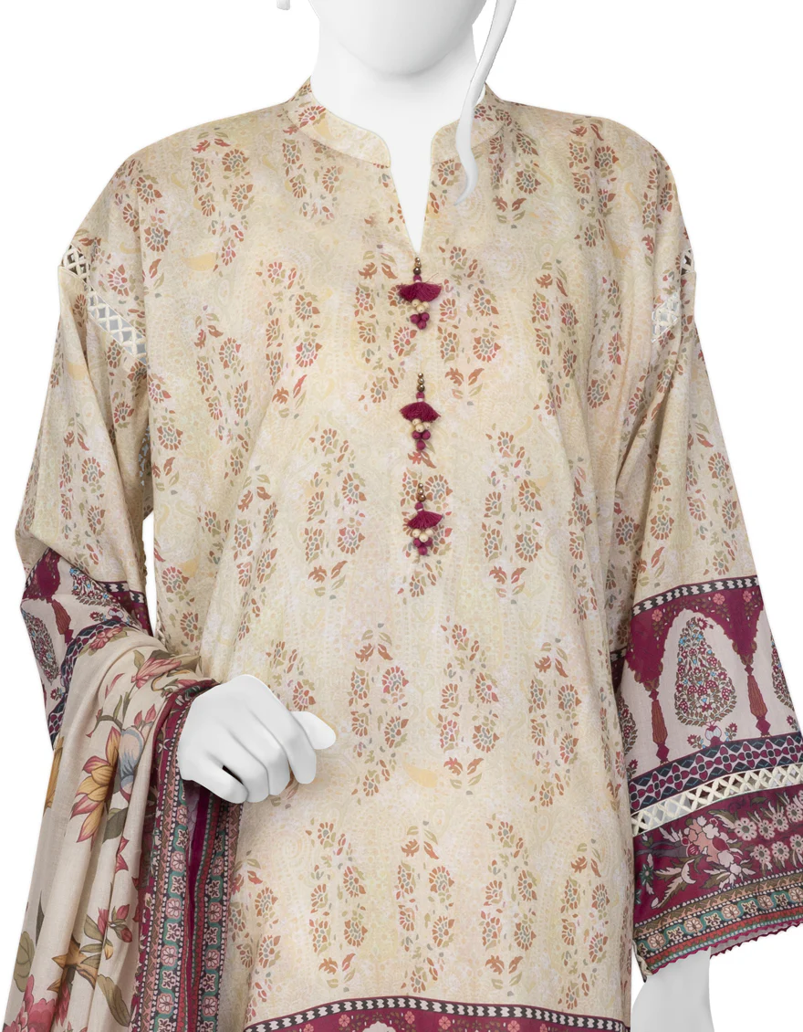 MULTI LAWN 2PC UNSTITCHED | JLAWN-S-JDS-US-23-1073 KIARA - Image 3