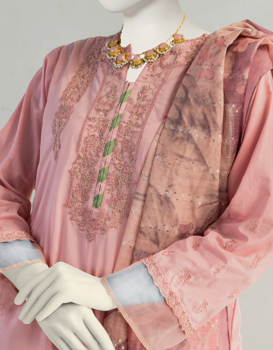 PINK DYED 2PC STITCHED | JLAWN-S-JDS-US-23-1085 BERRY-710 - Image 2