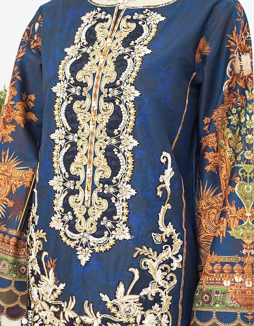 BLUE LAWN 3PC UNSTITCHED | JLAWN-S-JPUS-US-21-016 JQ-648 - Image 4