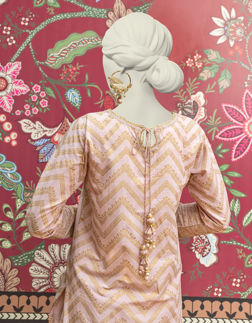 PINK LAWN 2PC STITCHED | JLAWN-S-JST-24-1608/ - Image 2