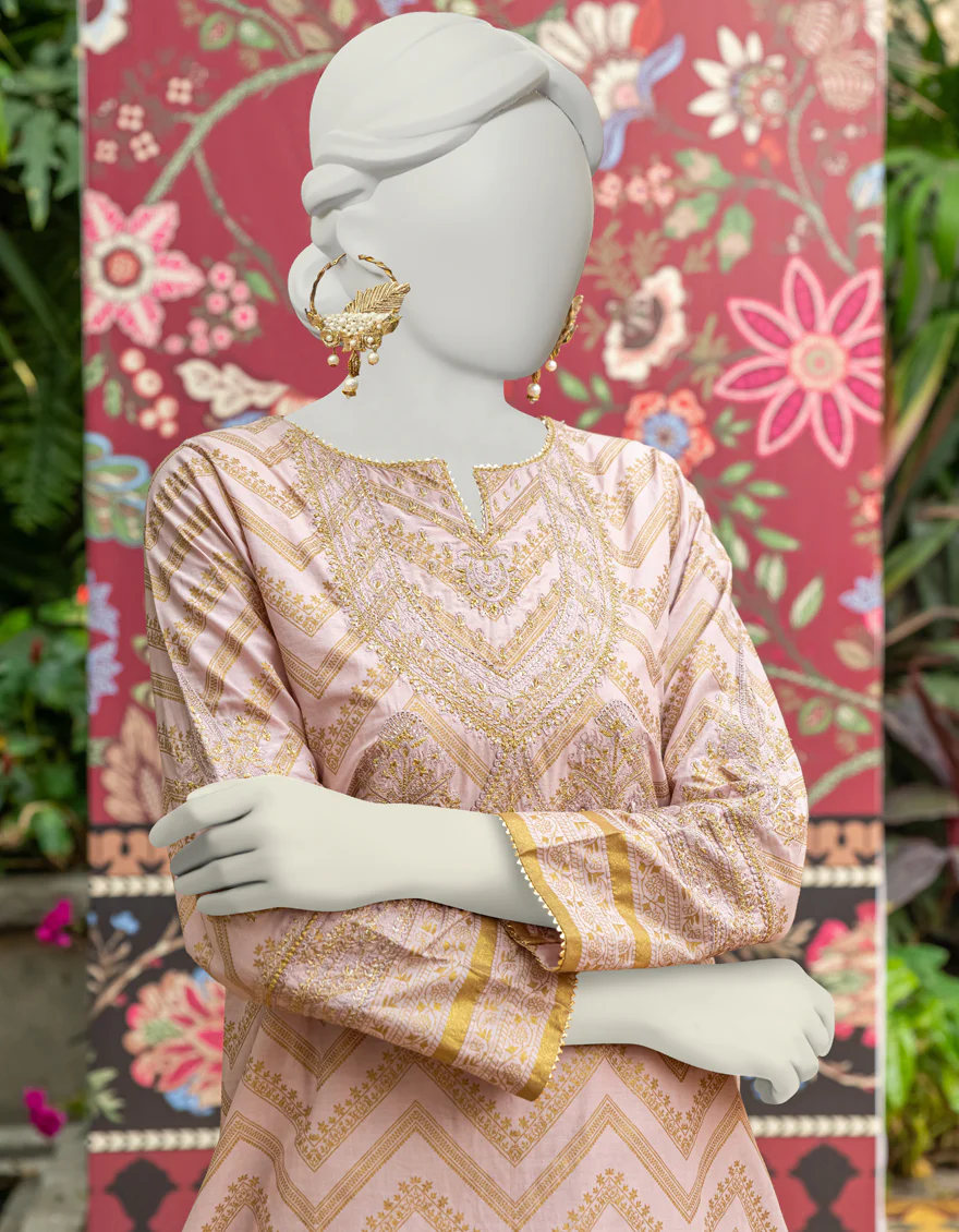 PINK LAWN 2PC STITCHED | JLAWN-S-JST-24-1608/ - Image 3
