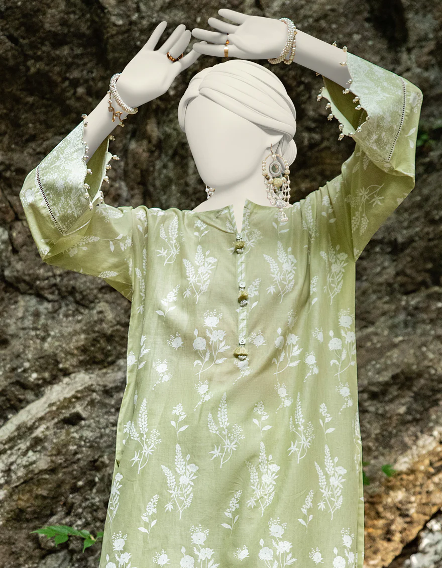 GREEN LAWN 2PC UNSTITCHED | JLAWN-S-JST-24-1612 RANG-E-BAHAR-1 - Image 3
