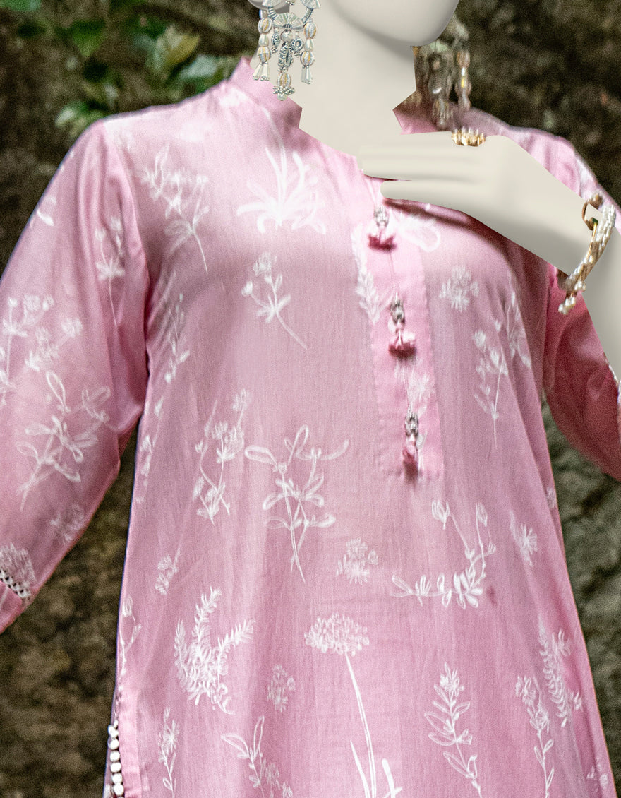 PINK LAWN 2PC UNSTITCHED | JLAWN-S-JST-24-1613 RANG-E-BAHAR-2 - Image 2