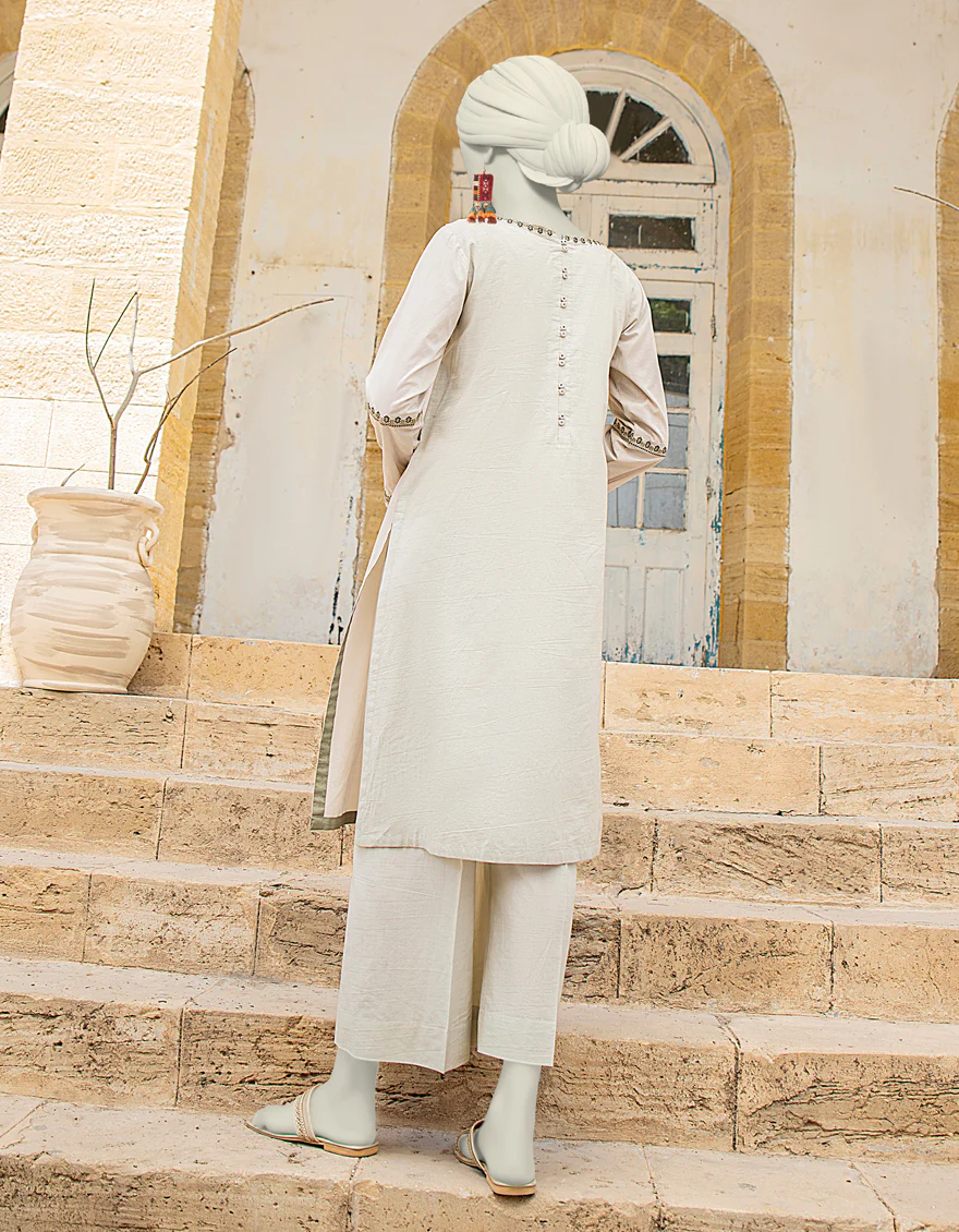 BROWN COTTON 2PC STITCHED | JLAWN-S-JST-24-1662/S FOLK-01 - Image 3