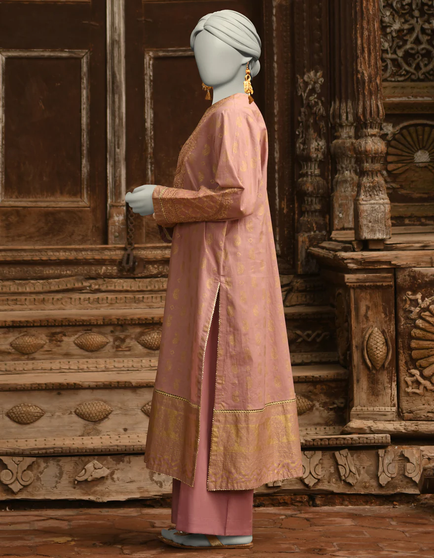 MAUVE LAWN 2PC STITCHED | JLAWN-S-JST-25-2010/S ZARI-2 - Image 2