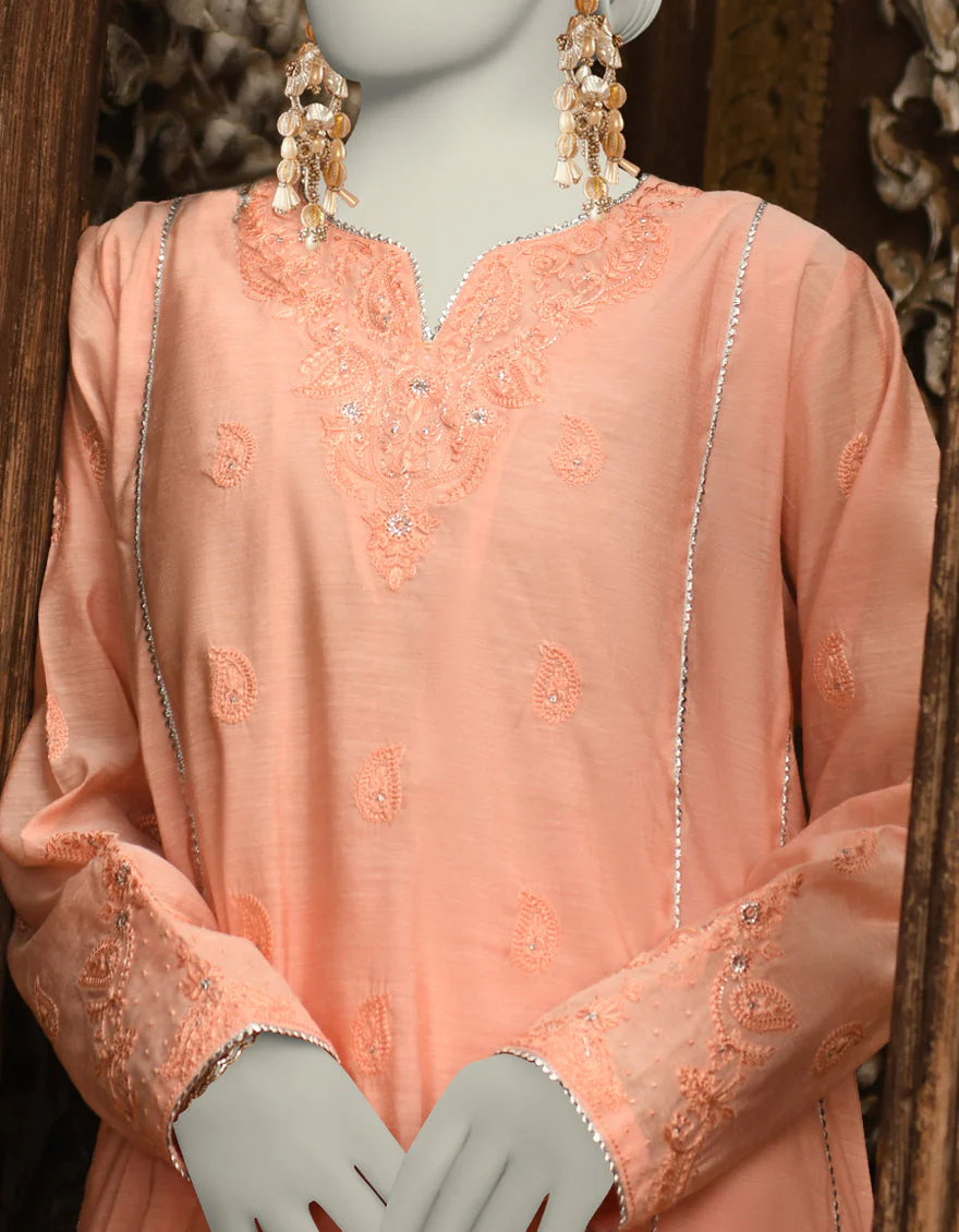 PINK PAPER COTTON 2PC STITCHED | JLAWN-S-JST-25-2014 FB/REGAL-02 - Image 2