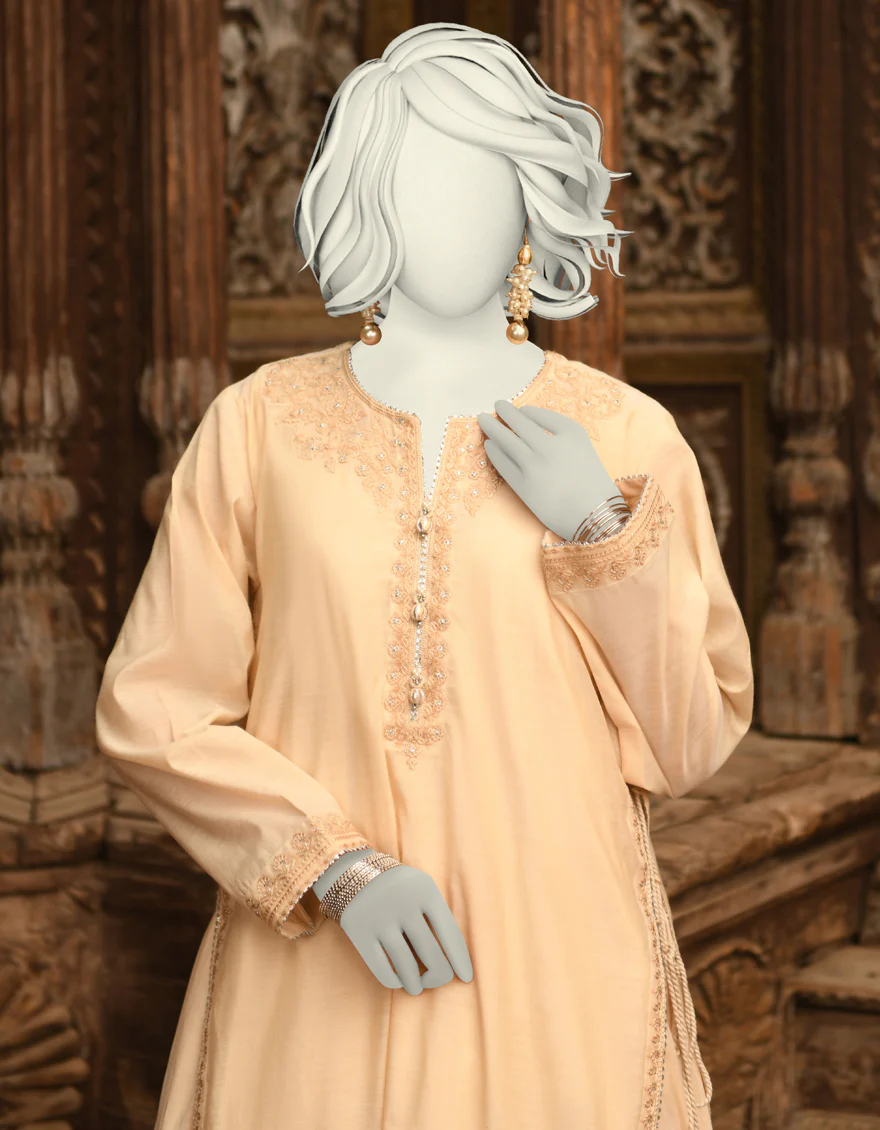 BEIGE PAPER COTTON 2PC STITCHED | JLAWN-S-JST-25-2015/S FB/REGAL-03 - Image 3