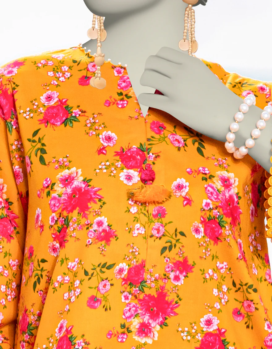 MULTICOLOR LAWN 2PC UNSTITCHED | JLAWN-S-JST-25-2031 CHINTZ-3 - Image 2