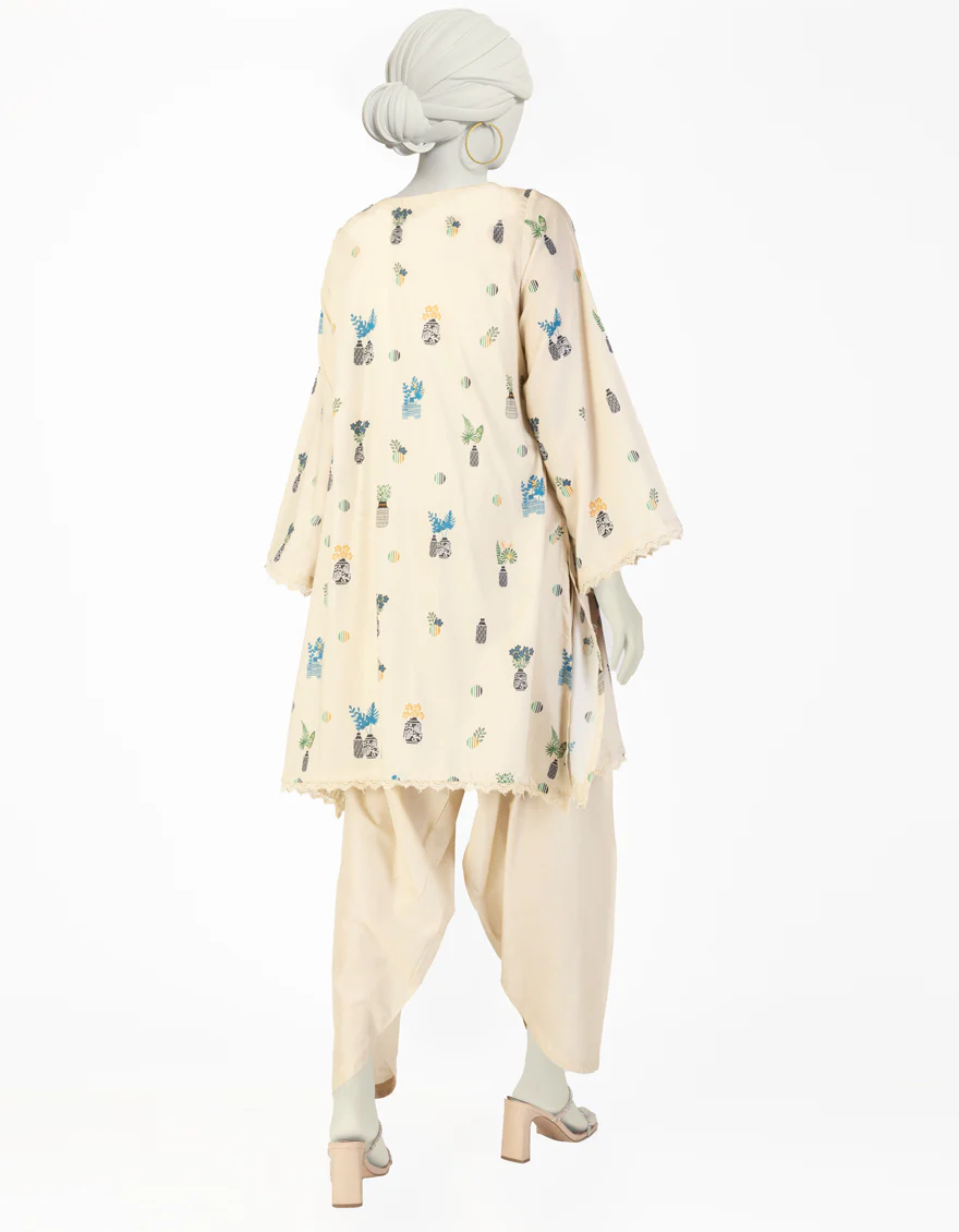 BEIGE LAWN 2PC STITCHED | JLAWN-S-JST-25-2056/ - Image 2