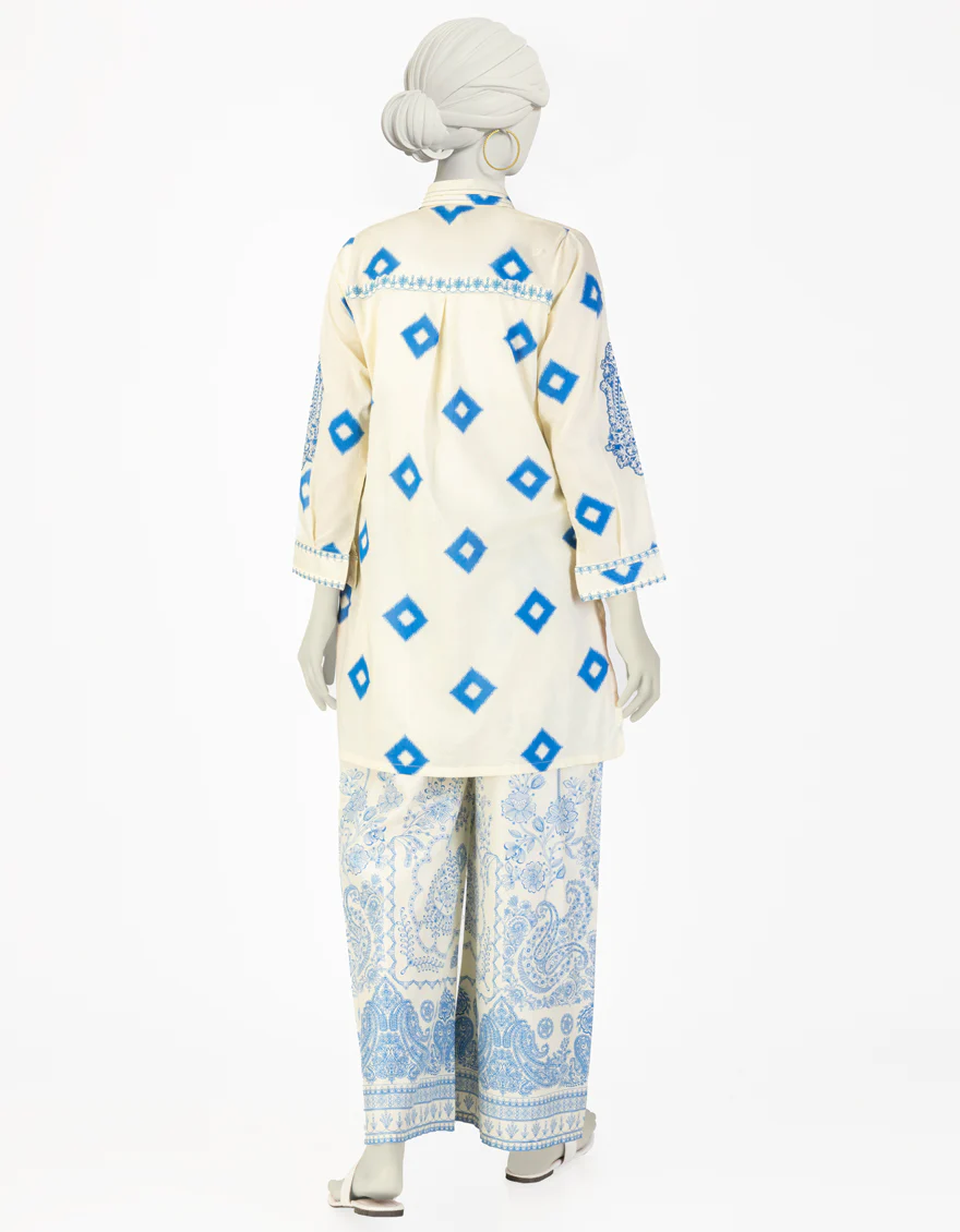 CREAM LAWN 2PC STITCHED | JLAWN-S-JST-25-2057/ - Image 2