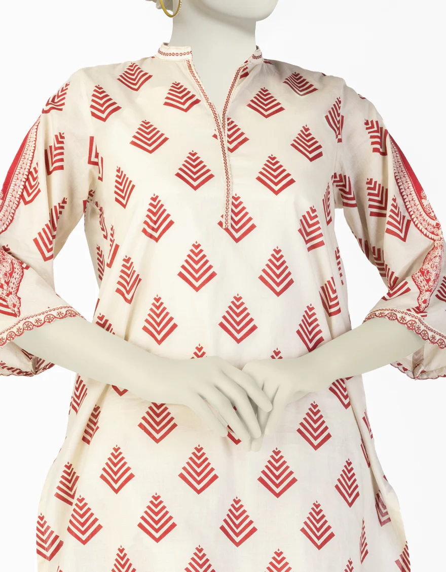 OFF WHITE LAWN 2PC STITCHED | JLAWN-S-JST-25-2058/ - Image 2