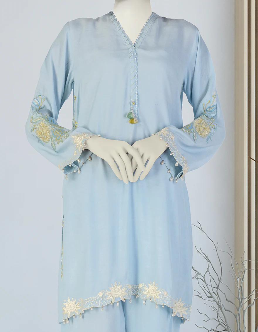 BLUE SILK 2PC STITCHED | JLAWN-S-JST-25-2060/ - Image 3
