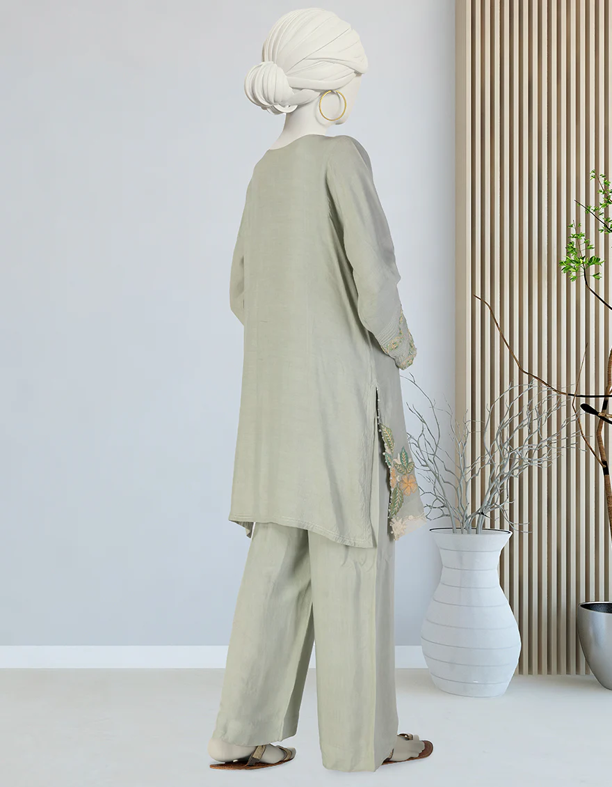 GREEN SILK 2PC STITCHED | JLAWN-S-JST-25-2061/ - Image 2