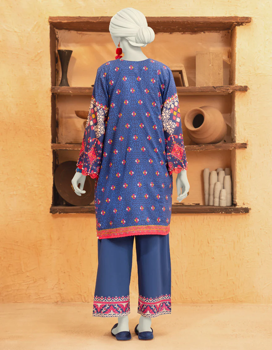 BLUE CAMBRIC 2PC UNSTITCHED | JLAWN-S-JST-25-2072 - Image 2