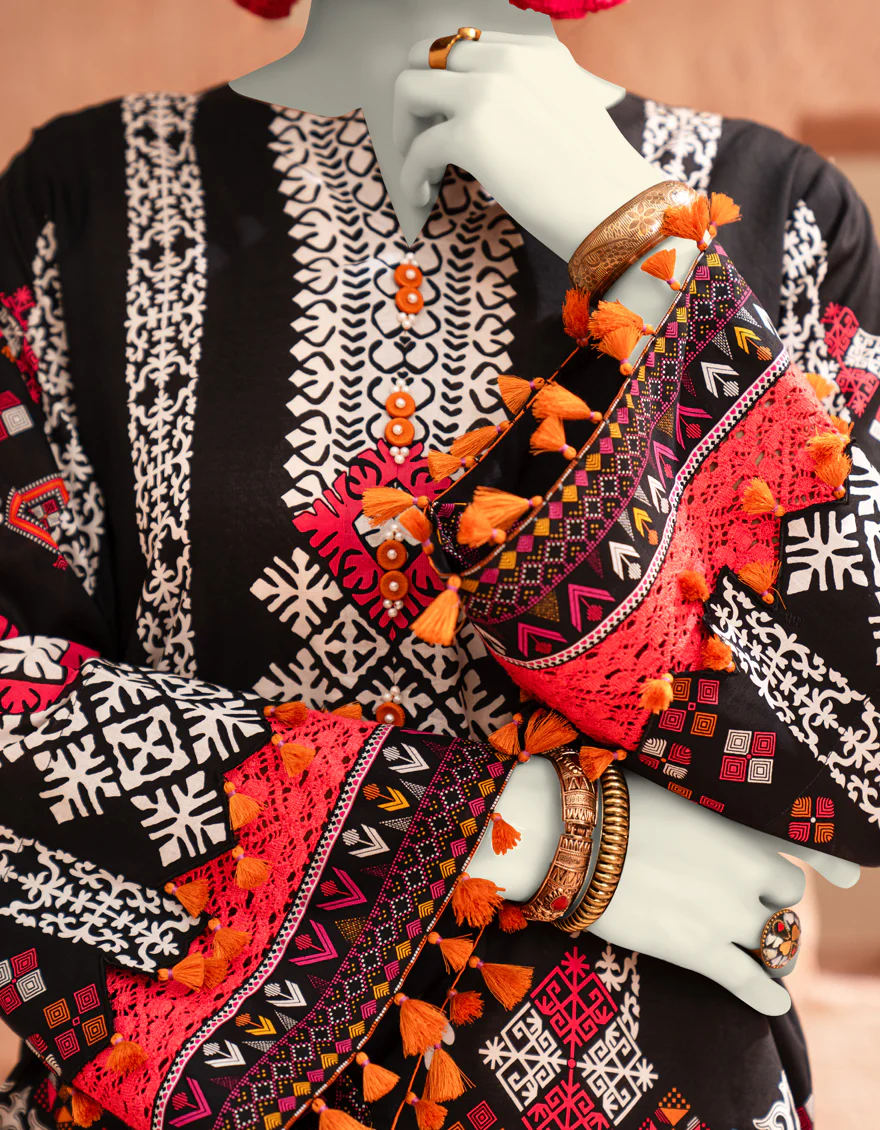 BLACK CAMBRIC 2PC UNSTITCHED | JLAWN-S-JST-25-2073 - Image 4