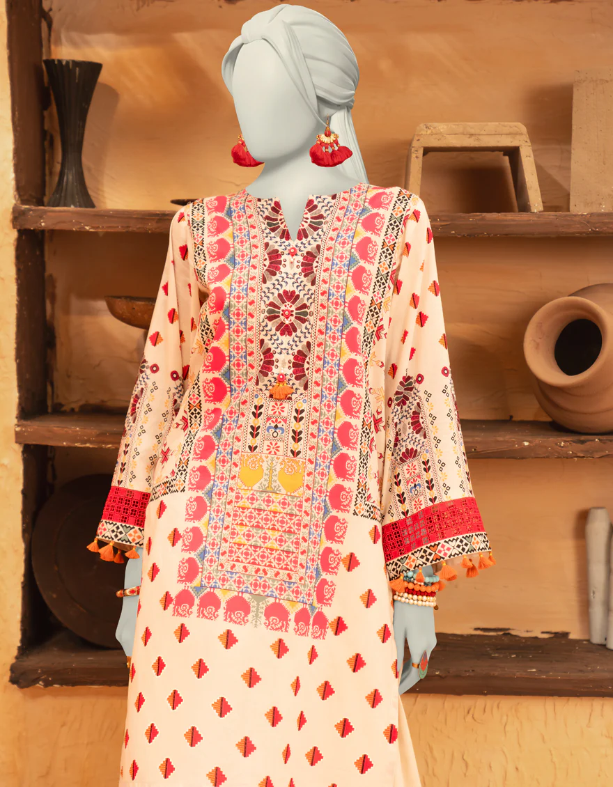 BEIGE CAMBRIC 2PC UNSTITCHED | JLAWN-S-JST-25-2074 - Image 4