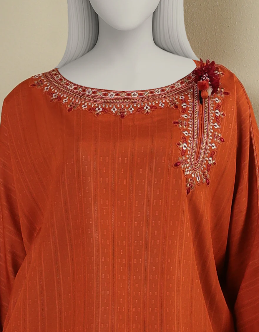 RED DYED 2PC STITCHED | JLAWN-S-JST-25-2154/S MINIMALISTIC-01 - Image 4