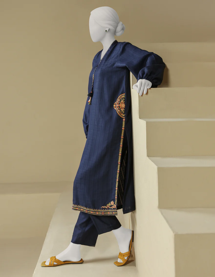 BLUE DYED 2PC STITCHED | JLAWN-S-JST-25-2156/S MINIMALISTIC-03