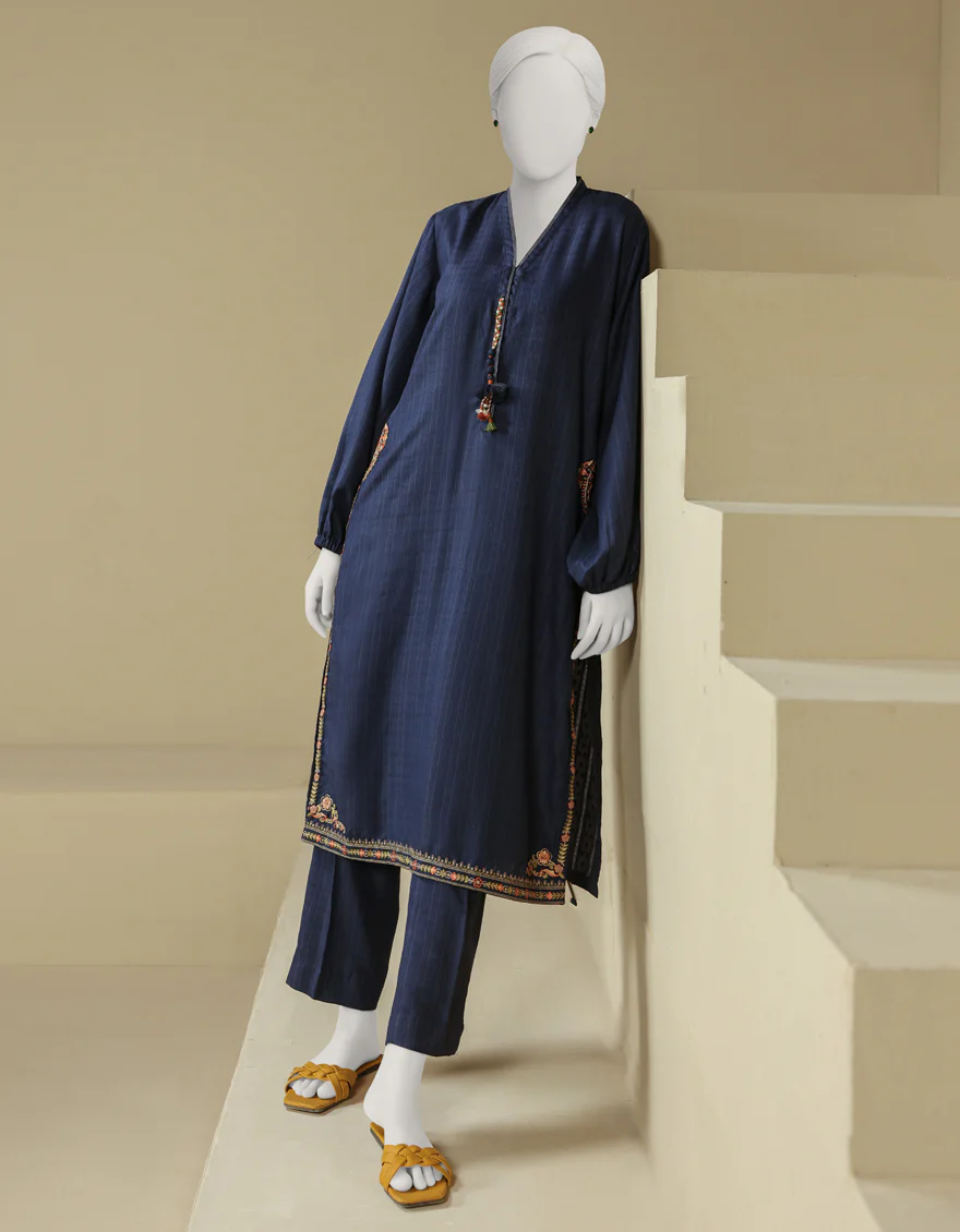 BLUE DYED 2PC STITCHED | JLAWN-S-JST-25-2156/S MINIMALISTIC-03 - Image 3
