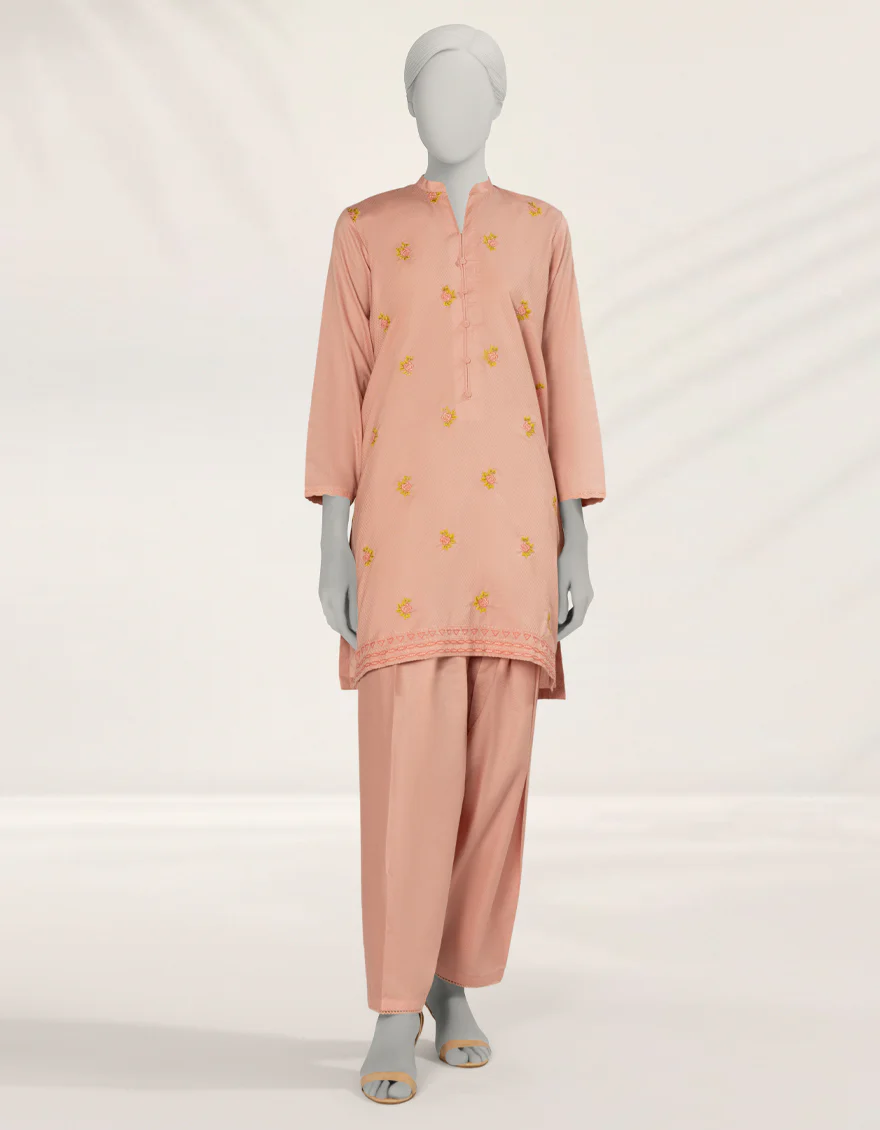 PINK TEXTURED 2PC STITCHED | JLAWN-S-JST-25-2193/S O'FRIDA GEN Z-01