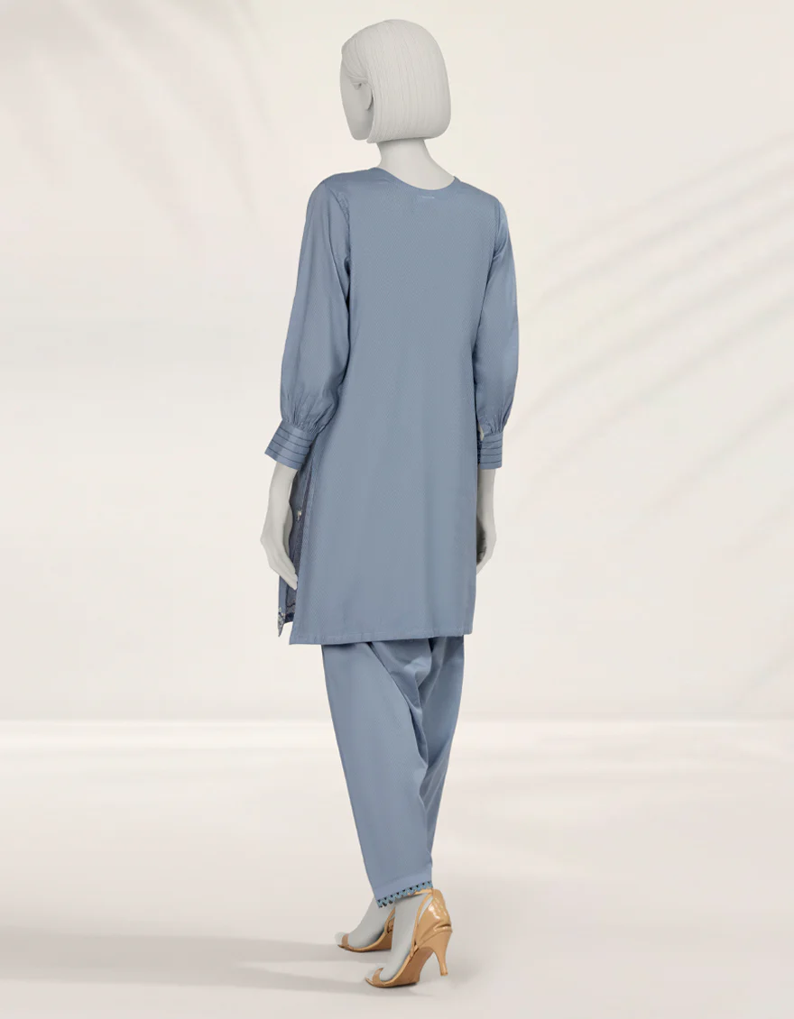 BLUE TEXTURED 2PC STITCHED | JLAWN-S-JST-25-2194/S O'FRIDA GEN Z-02 - Image 2
