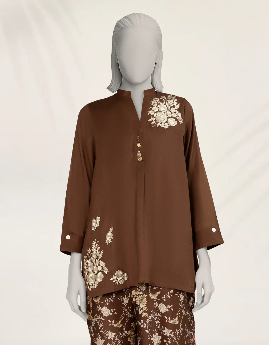 BROWN TEXTURED 2PC STITCHED | JLAWN-S-JST-25-2198/S NEW GARA-2 - Image 3