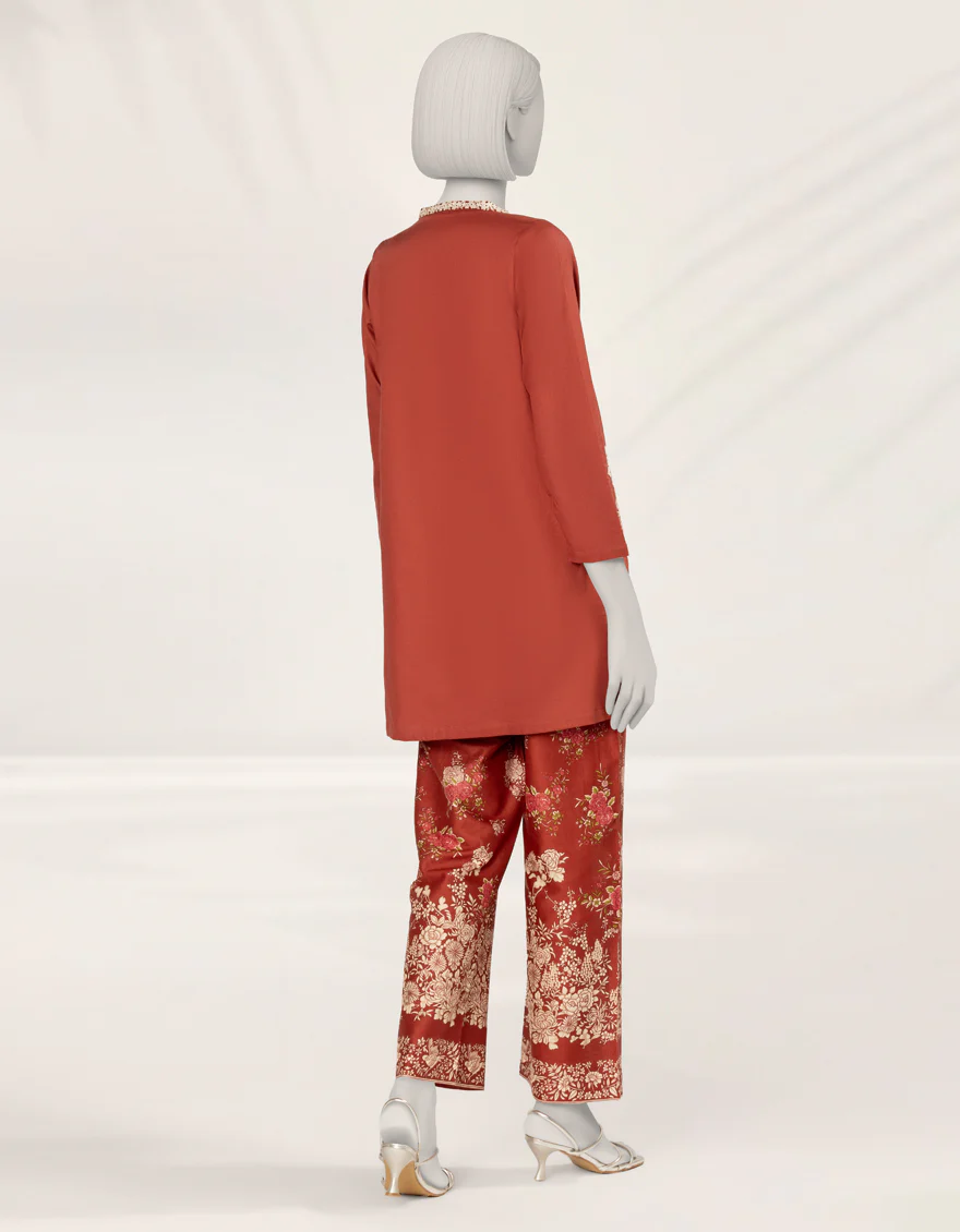 RED TEXTURED 2PC STITCHED | JLAWN-S-JST-25-2200/S NEW GARA-4 - Image 2