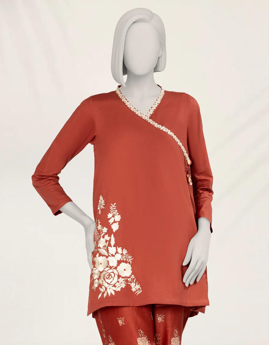 RED TEXTURED 2PC STITCHED | JLAWN-S-JST-25-2200/S NEW GARA-4 - Image 3
